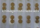 CGC80 8mm flat round druzy quartz cabochons wholesale