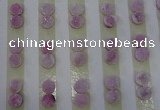 CGC85 8mm flat round druzy quartz cabochons wholesale