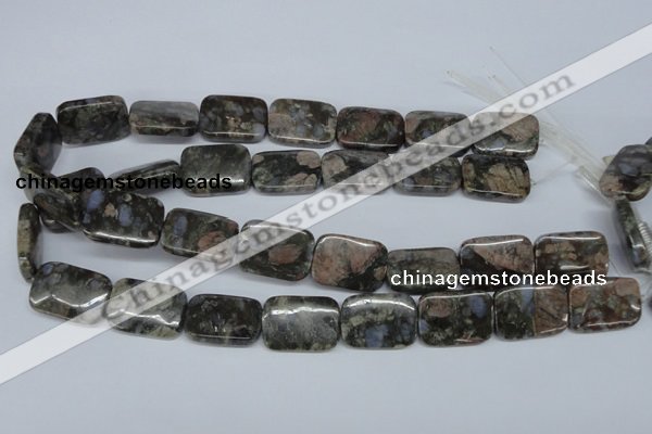 CGE03 15.5 inches 18*25mm rectangle glaucophane gemstone beads