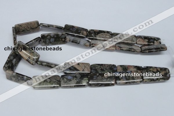 CGE04 15.5 inches 15*30mm rectangle glaucophane gemstone beads