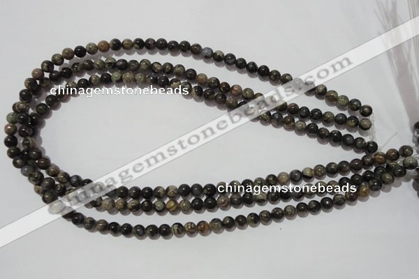 CGE101 15.5 inches 6mm round glaucophane gemstone beads