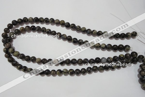 CGE103 15.5 inches 10mm round glaucophane gemstone beads