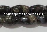 CGE115 15.5 inches 8*14mm rice glaucophane gemstone beads