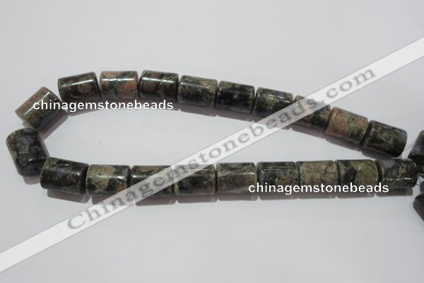 CGE120 15.5 inches 15*20mm tube glaucophane gemstone beads