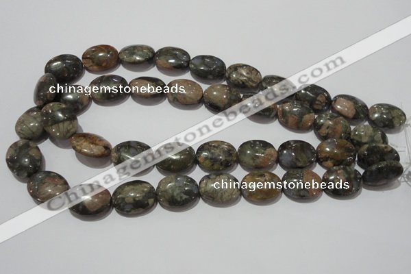 CGE134 15.5 inches 15*20mm oval glaucophane gemstone beads