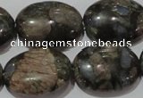 CGE135 15.5 inches 18*25mm oval glaucophane gemstone beads