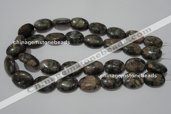 CGE135 15.5 inches 18*25mm oval glaucophane gemstone beads