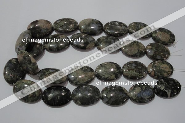 CGE136 15.5 inches 22*30mm oval glaucophane gemstone beads