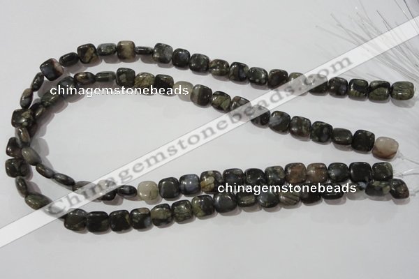 CGE151 15.5 inches 10*10mm square glaucophane gemstone beads