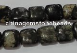 CGE152 15.5 inches 12*12mm square glaucophane gemstone beads