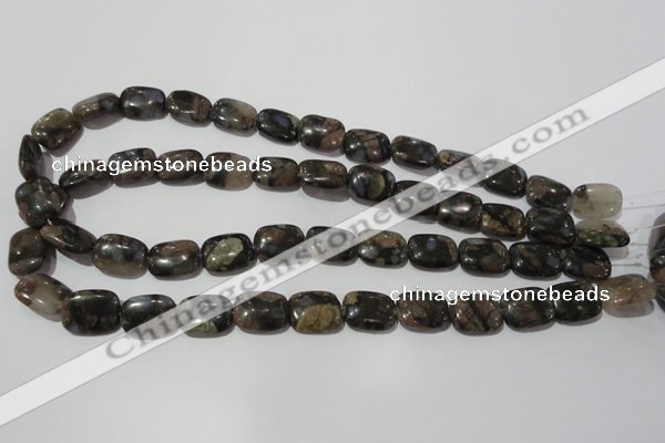 CGE159 15.5 inches 12*16mm rectangle glaucophane gemstone beads