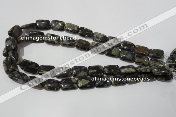 CGE160 15.5 inches 13*18mm rectangle glaucophane gemstone beads