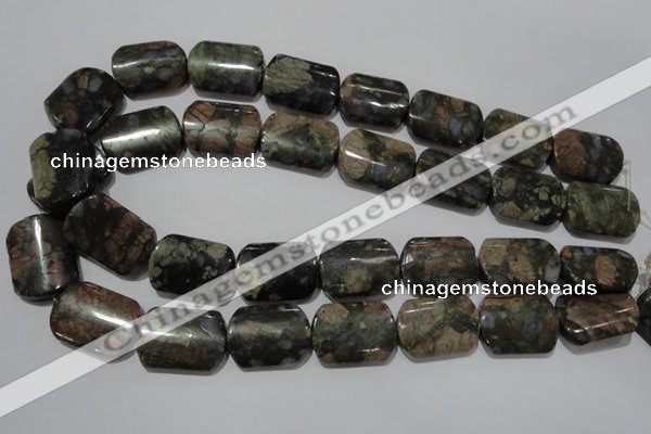 CGE165 15.5 inches 18*25mm rectangle glaucophane gemstone beads