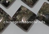 CGE172 15.5 inches 20*20mm diamond glaucophane gemstone beads