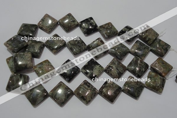 CGE172 15.5 inches 20*20mm diamond glaucophane gemstone beads