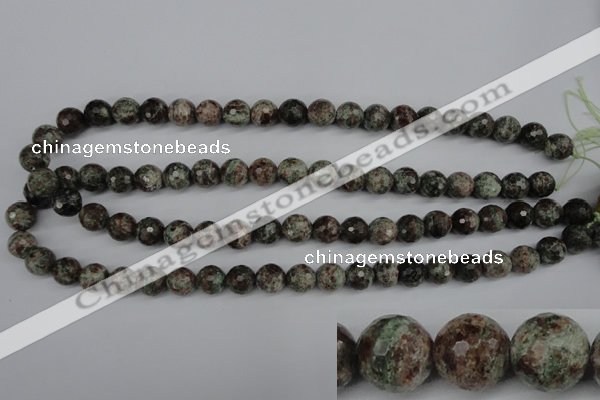 CGG03 15.5 inches 10mm faceted round ghost gemstone beads wholesale
