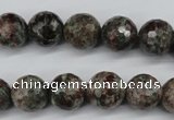 CGG04 15.5 inches 12mm faceted round ghost gemstone beads wholesale