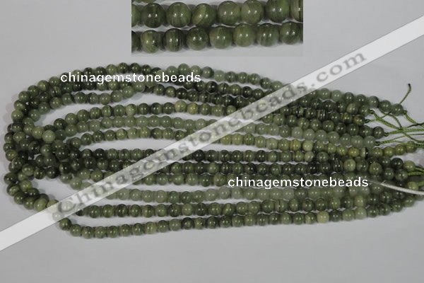 CGH02 15.5 inches 6mm round green hair stone beads wholesale