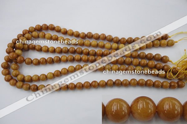 CGJ302 15.5 inches 8mm round goldstone jade beads wholesale