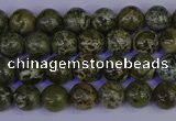 CGJ350 15.5 inches 4mm round green bee jasper beads wholesale