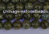 CGJ351 15.5 inches 6mm round green bee jasper beads wholesale