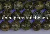 CGJ352 15.5 inches 8mm round green bee jasper beads wholesale