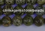 CGJ353 15.5 inches 10mm round green bee jasper beads wholesale