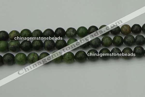 CGJ405 15.5 inches 14mm round green jade beads wholesale