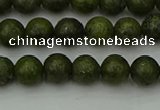 CGJ450 15.5 inches 4mm round green jasper beads wholesale