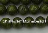 CGJ453 15.5 inches 10mm round green jasper beads wholesale