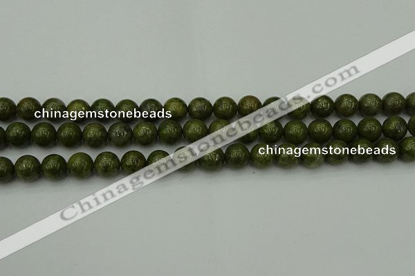 CGJ453 15.5 inches 10mm round green jasper beads wholesale