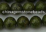 CGJ454 15.5 inches 12mm round green jasper beads wholesale