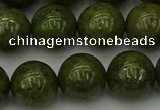 CGJ455 15.5 inches 14mm round green jasper beads wholesale