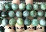 CGJ526 15 inches 14mm round Xinjiang green jade beads wholesale