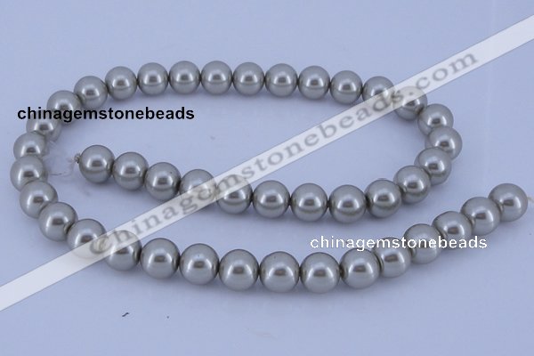 CGL172 10PCS 16 inches 4mm round dyed glass pearl beads wholesale