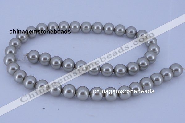 CGL173 10PCS 16 inches 6mm round dyed glass pearl beads wholesale