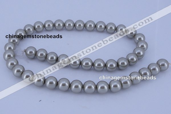 CGL178 5PCS 16 inches 16mm round dyed glass pearl beads wholesale