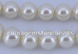 CGL22 10PCS 16 inches 4mm round dyed glass pearl beads wholesale