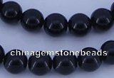 CGL284 10PCS 16 inches 8mm round dyed glass pearl beads wholesale