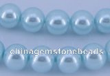 CGL351 2PCS 16 inches 25mm round dyed plastic pearl beads wholesale