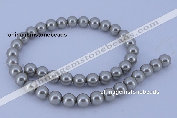 CGL372 10PCS 16 inches 4mm round dyed glass pearl beads wholesale