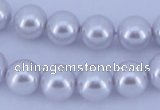 CGL76 5PCS 16 inches 12mm round dyed glass pearl beads wholesale