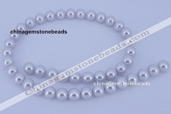 CGL78 5PCS 16 inches 16mm round dyed glass pearl beads wholesale