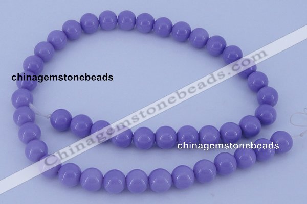 CGL801 10PCS 16 inches 6mm round heated glass pearl beads wholesale