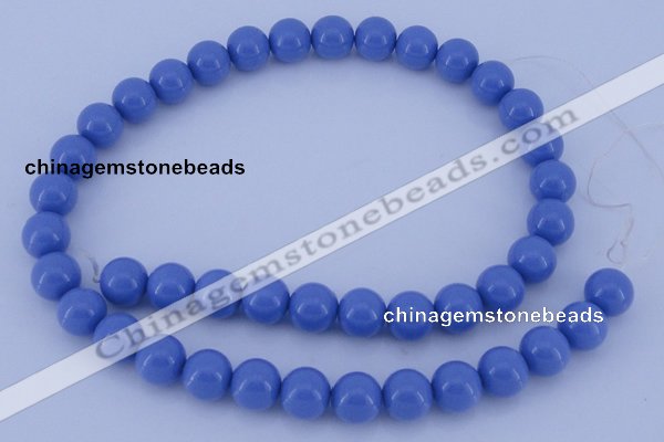 CGL808 10PCS 16 inches 8mm round heated glass pearl beads wholesale