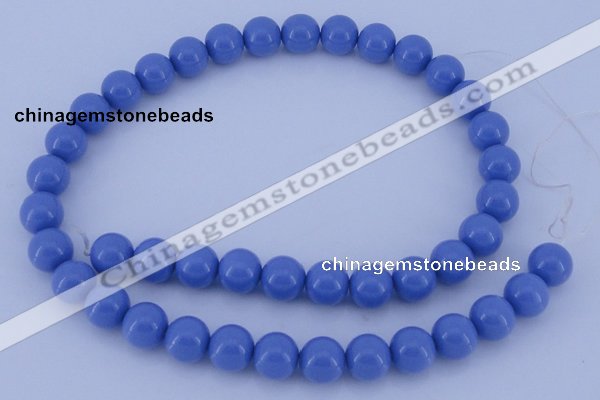 CGL809 5PCS 16 inches 10mm round heated glass pearl beads wholesale