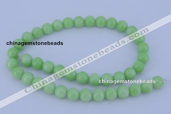 CGL820 10PCS 16 inches 8mm round heated glass pearl beads wholesale