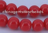 CGL842 10PCS 16 inches 4mm round heated glass pearl beads wholesale