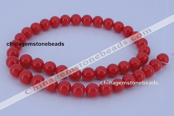 CGL842 10PCS 16 inches 4mm round heated glass pearl beads wholesale