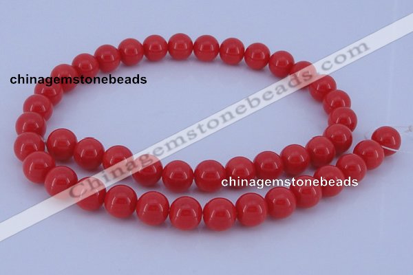 CGL844 10PCS 16 inches 8mm round heated glass pearl beads wholesale